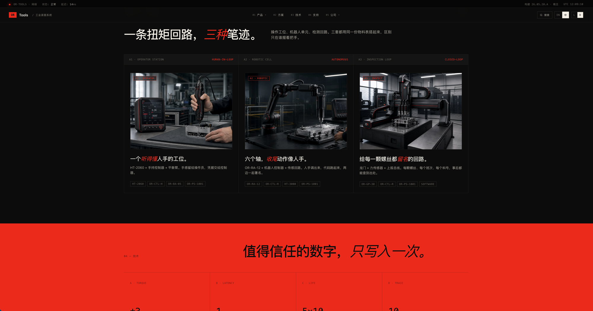 做了个螺丝刀的概念网站